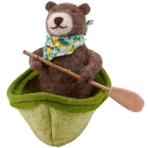 Rowboat Bear Critter Primitives by Kathy